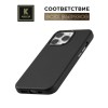 Чехол-накладка для Apple iPhone 15 Pro Max Krieger Leather c MagSafe Черный