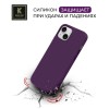 Силиконовый чехол для Apple iPhone 14 Krieger Magnetic с MagSafe Черно-фиолетовый