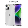 Силиконовый чехол для Apple iPhone 14 Krieger Mix 1.5мм противоударный Прозрачный