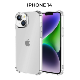 Силиконовый чехол для Apple iPhone 14 Krieger Mix 1.5мм противоударный Прозрачный
