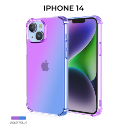 Силиконовый чехол для Apple iPhone 14 Krieger Mix 1.5мм противоударный Фиолетово синий