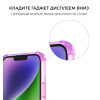 Силиконовый чехол для Apple iPhone 14 Krieger Mix 1.5мм противоударный Розово фиолетовый