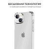 Силиконовый чехол для Apple iPhone 15 Krieger Mix 1.5мм противоударный Прозрачный