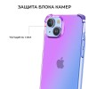 Силиконовый чехол для Apple iPhone 15 Krieger Mix 1.5мм противоударный Фиолетово синий