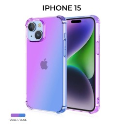 Силиконовый чехол для Apple iPhone 15 Krieger Mix 1.5мм противоударный Фиолетово синий