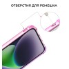 Силиконовый чехол для Apple iPhone 15 Krieger Mix 1.5мм противоударный Розово фиолетовый