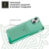 Силиконовый чехол для Apple iPhone 15 Krieger с кардхолдером Зеленый