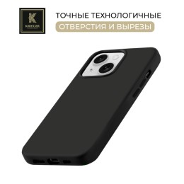 Силиконовый чехол для Apple iPhone 15 Plus Krieger Magnetic с MagSafe Черный