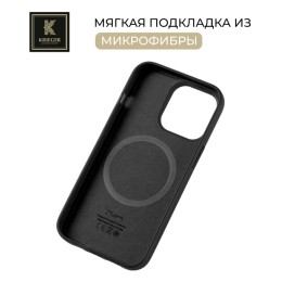 Силиконовый чехол для Apple iPhone 15 Plus Krieger Magnetic с MagSafe Черный