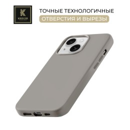 Силиконовый чехол для Apple iPhone 15 Plus Krieger Magnetic с MagSafe Серый