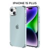 Силиконовый чехол для Apple iPhone 15 Plus Krieger Mix 1.5мм противоударный Прозрачный