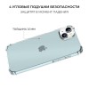 Силиконовый чехол для Apple iPhone 15 Plus Krieger Mix 1.5мм противоударный Прозрачный
