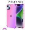 Силиконовый чехол для Apple iPhone 15 Plus Krieger Mix 1.5мм противоударный Розово фиолетовый