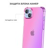 Силиконовый чехол для Apple iPhone 15 Plus Krieger Mix 1.5мм противоударный Розово фиолетовый