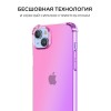 Силиконовый чехол для Apple iPhone 15 Plus Krieger Mix 1.5мм противоударный Розово фиолетовый