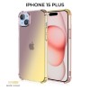 Силиконовый чехол для Apple iPhone 15 Plus Krieger Mix 1.5мм противоударный Матово-золотой