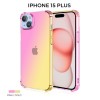Силиконовый чехол для Apple iPhone 15 Plus Krieger Mix 1.5мм противоударный Розово-золотой