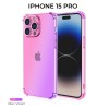 Силиконовый чехол для Apple iPhone 15 Pro Krieger Mix 1.5мм противоударный Розово фиолетовый