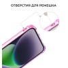 Силиконовый чехол для Apple iPhone 15 Pro Krieger Mix 1.5мм противоударный Розово фиолетовый