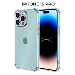 Силиконовый чехол для Apple iPhone 15 Pro Krieger Mix 1.5мм противоударный Прозрачный
