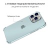 Силиконовый чехол для Apple iPhone 15 Pro Krieger Mix 1.5мм противоударный Прозрачный