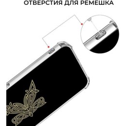 Силиконовый чехол для Apple iPhone 15 Pro Krieger с кардхолдером Прозрачный