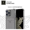 Силиконовый чехол для Apple iPhone 15 Pro Max Krieger с кардхолдером Прозрачный