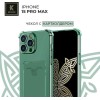 Силиконовый чехол для Apple iPhone 15 Pro Max Krieger с кардхолдером Зеленый