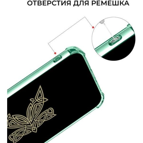 Силиконовый чехол для Apple iPhone 15 Pro Max Krieger с кардхолдером Зеленый