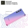 Силиконовый чехол для Galaxy A25 Krieger Mix 1.5мм противоударный Сине-розовый