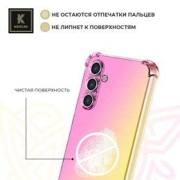 Силиконовый чехол для Galaxy A25 Krieger Mix 1.5мм противоударный Розово-золотой