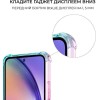 Силиконовый чехол для Galaxy A55 Krieger Mix 1.5мм противоударный Розово-зеленый