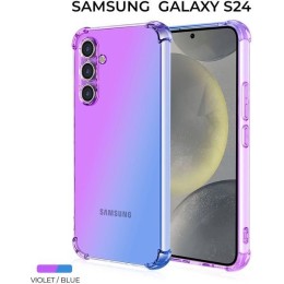 Силиконовый чехол для Galaxy S24 Krieger Mix 1.5мм противоударный Фиолетово-синий