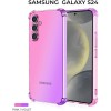 Силиконовый чехол для Galaxy S24 Krieger Mix 1.5мм противоударный Розово-фиолетовый