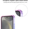 Силиконовый чехол для Galaxy S24 Krieger Mix 1.5мм противоударный Сине-розовый