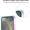 Силиконовый чехол для Galaxy S24 Krieger Mix 1.5мм противоударный Розово-зеленый