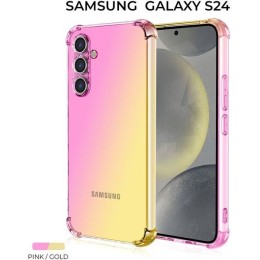 Силиконовый чехол для Galaxy S24 Krieger Mix 1.5мм противоударный Розово-золотой