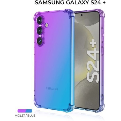 Силиконовый чехол для Galaxy S24+ Krieger Mix 1.5мм противоударный Фиолетово-синий