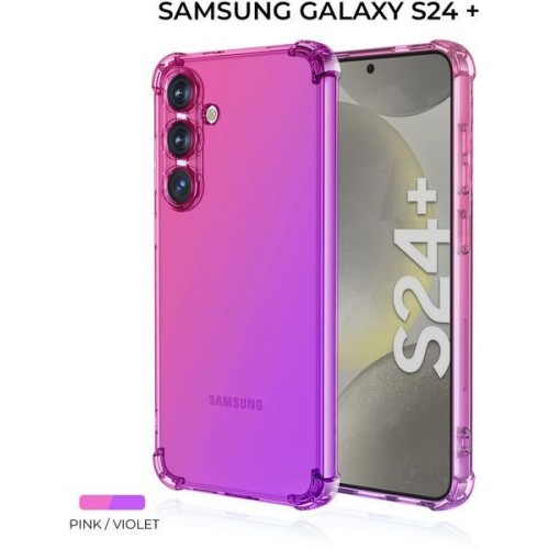 Силиконовый чехол для Galaxy S24+ Krieger Mix 1.5мм противоударный Розово-фиолетовый