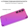 Силиконовый чехол для Galaxy S24+ Krieger Mix 1.5мм противоударный Розово-фиолетовый