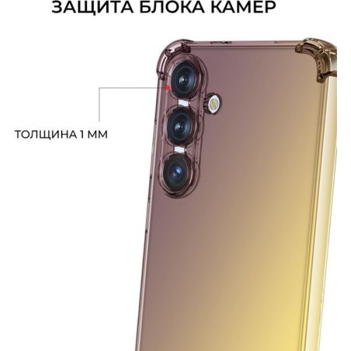 Силиконовый чехол для Galaxy S24+ Krieger Mix 1.5мм противоударный Матово-золотой