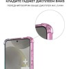 Силиконовый чехол для Galaxy S24+ Krieger Mix 1.5мм противоударный Розово-зеленый