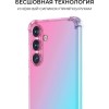 Силиконовый чехол для Galaxy S24+ Krieger Mix 1.5мм противоударный Розово-зеленый