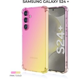 Силиконовый чехол для Galaxy S24+ Krieger Mix 1.5мм противоударный Розово-золотой
