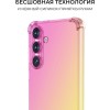 Силиконовый чехол для Galaxy S24+ Krieger Mix 1.5мм противоударный Розово-золотой