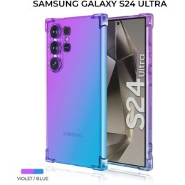 Силиконовый чехол для Galaxy S24 Ultra Krieger Mix 1.5мм противоударный Фиолетово-синий