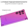 Силиконовый чехол для Galaxy S24 Ultra Krieger Mix 1.5мм противоударный Розово-фиолетовый