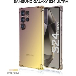 Силиконовый чехол для Galaxy S24 Ultra Krieger Mix 1.5мм противоударный Матово-золотой