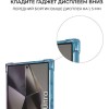Силиконовый чехол для Galaxy S24 Ultra Krieger Mix 1.5мм противоударный Сине-розовый