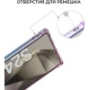 Силиконовый чехол для Galaxy S24 Ultra Krieger Mix 1.5мм противоударный Сине-розовый